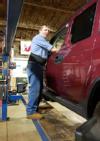 Rocky working with vehicle alignment